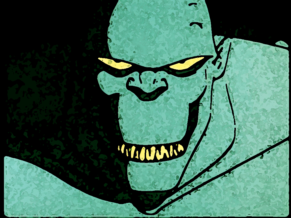 Killer Croc Cartoon Face - HD Wallpaper 