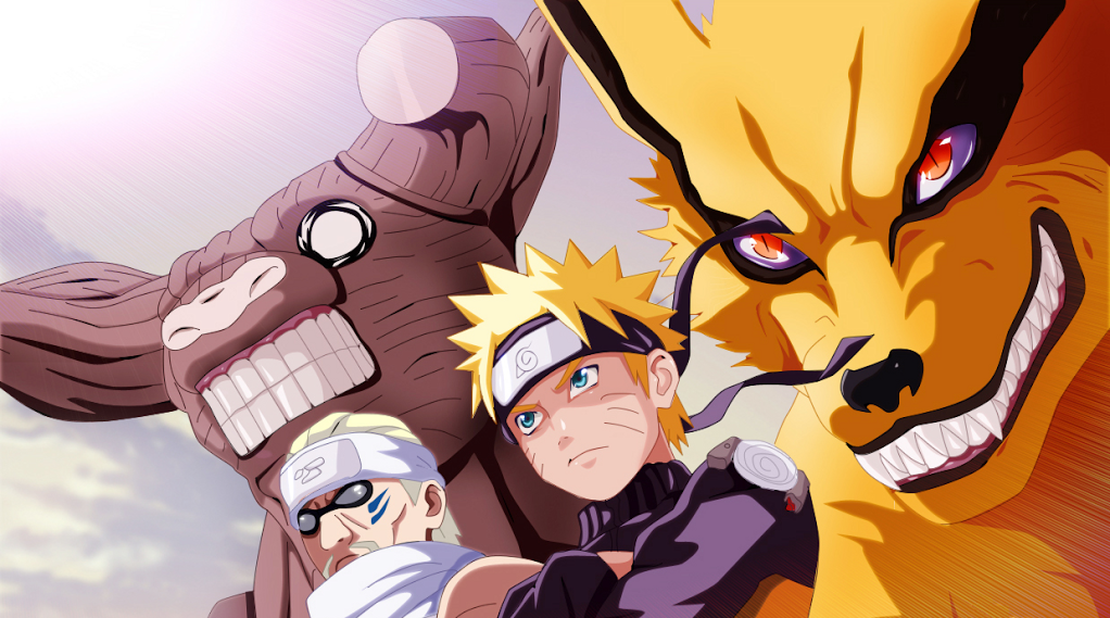 Naruto, Kurama, And Killer Bee Image - Killer Bee And Gyuki - HD Wallpaper 