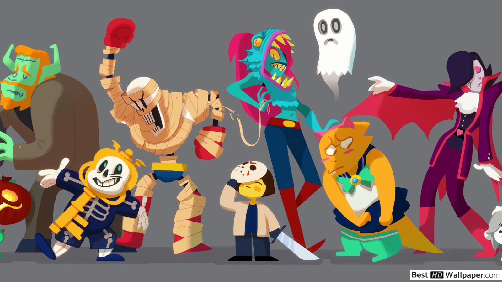 Undertale Hallowen - HD Wallpaper 