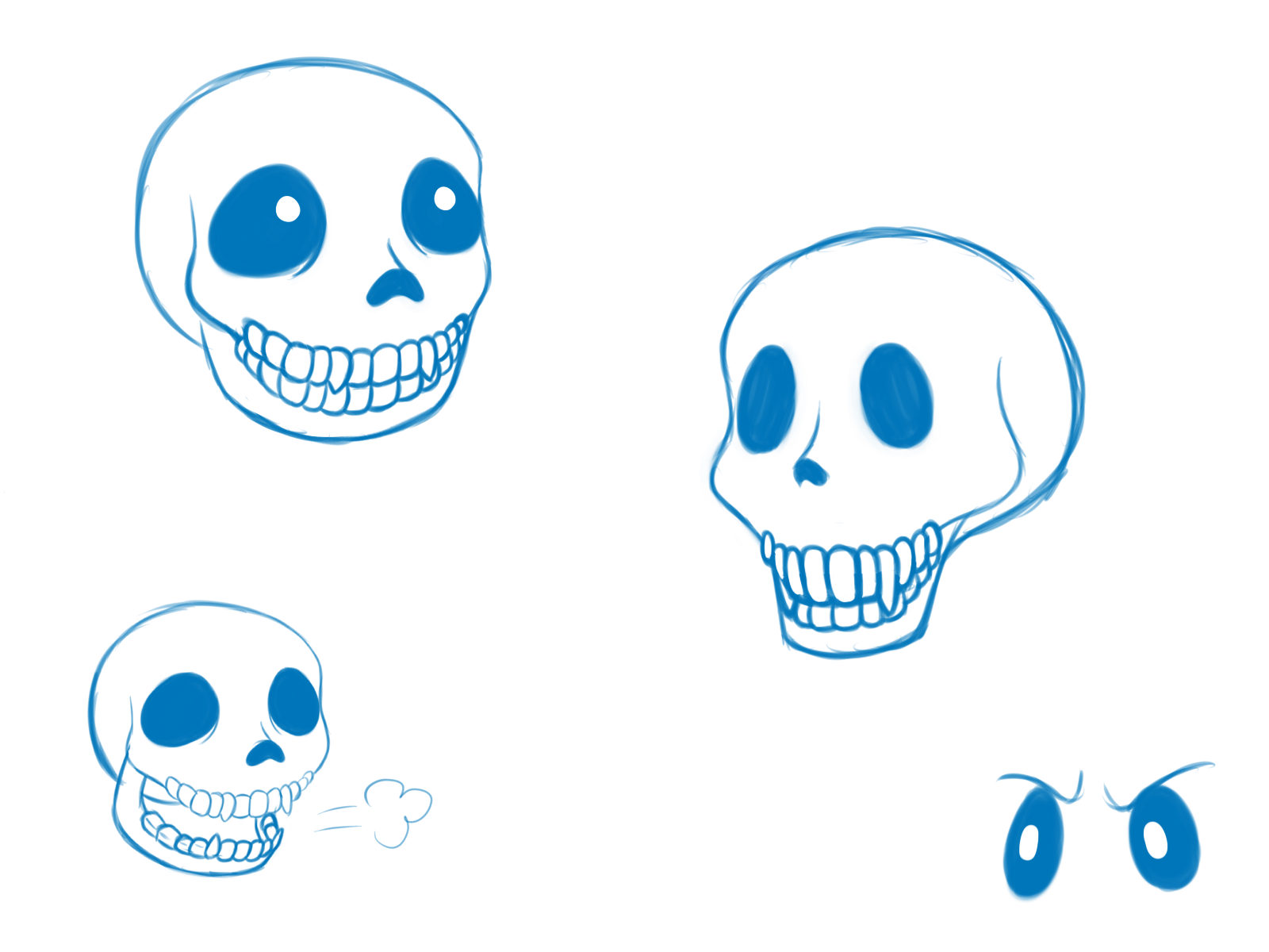 Semirealistic Sans And Papyrus - Skull - HD Wallpaper 