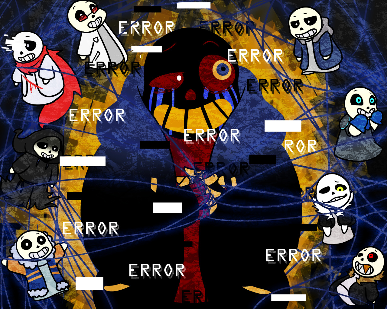 The Noise Maker - Error Sans Vs Error Gaster - HD Wallpaper 