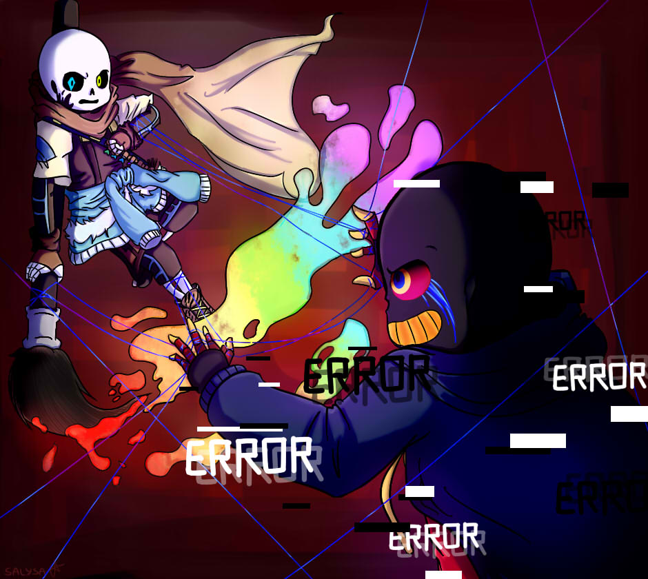 Ink And Error Sans - HD Wallpaper 