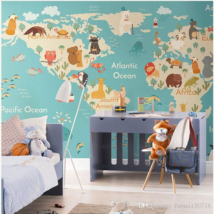 Baby Room Wallpaper World Map - HD Wallpaper 