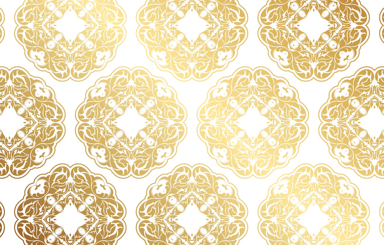 Photo Wallpaper Texture, White Background, Gold, Background, - White And Gold Pattern Background - HD Wallpaper 