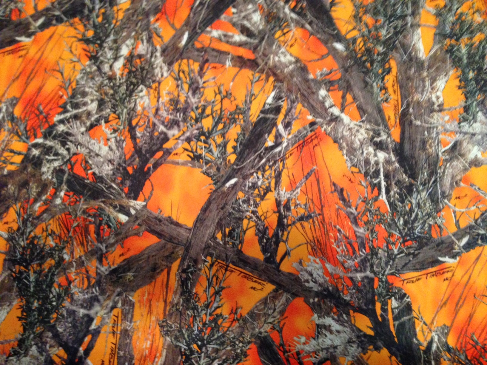 Orange Realtree Camo Background - HD Wallpaper 