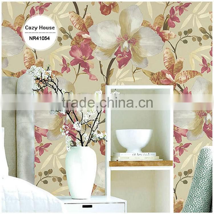 Expensive Printing Pvc Coated Wallpaper, Country Flower - Wallpaper - HD Wallpaper 