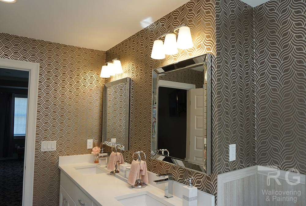 Bathroom Wallpaper Ideas Decoration - Interior Design - HD Wallpaper 