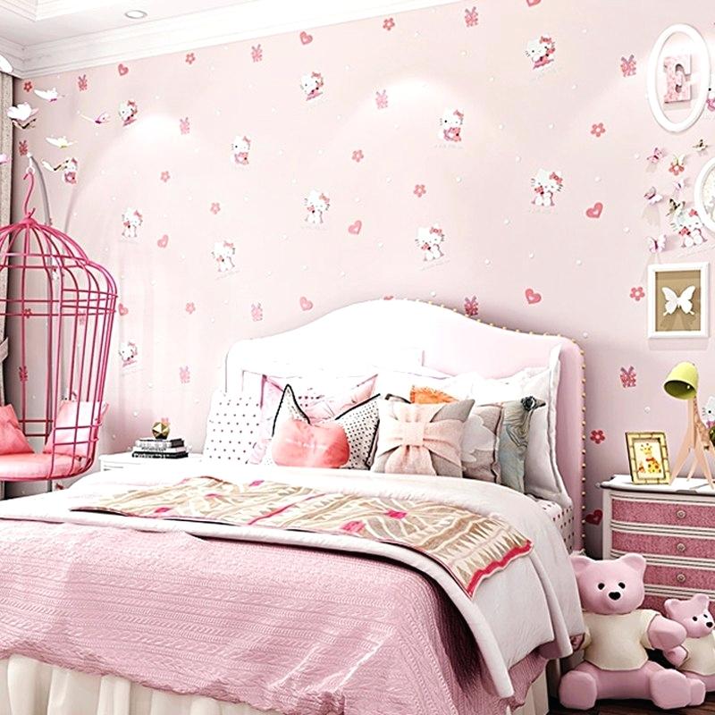 Cute Hello Kitty Kids Room Wallpaper Lovely Cartoon - HD Wallpaper 