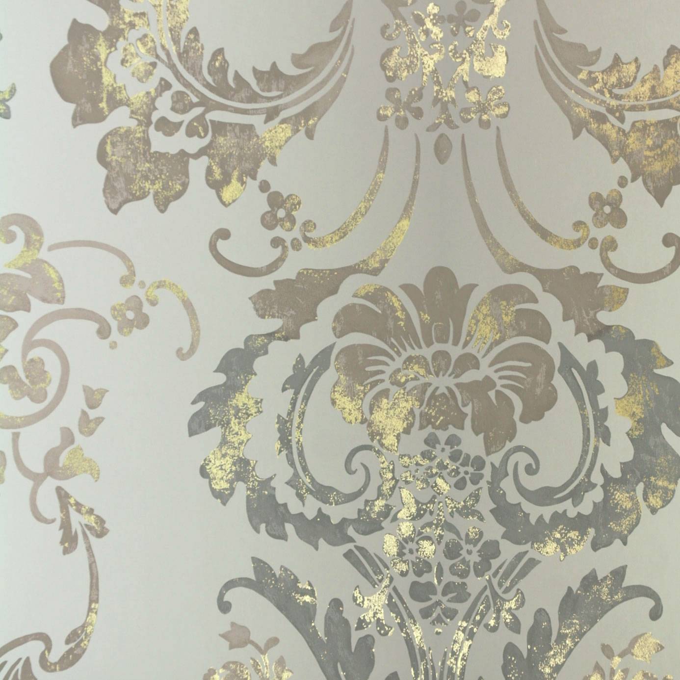 Designers Guild Kashgar Wallpaper Steel - HD Wallpaper 