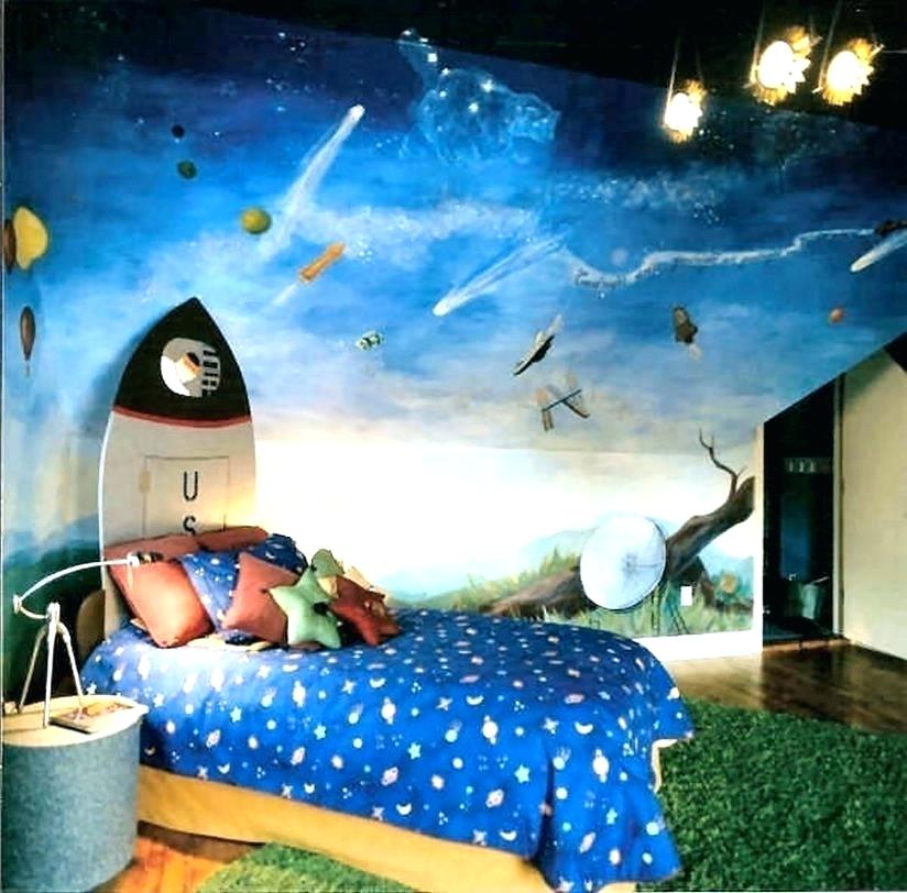 Boys Bedroom Wallpaper Ideas Wallpaper For Childrens - Boy Space Bedroom Themes - HD Wallpaper 