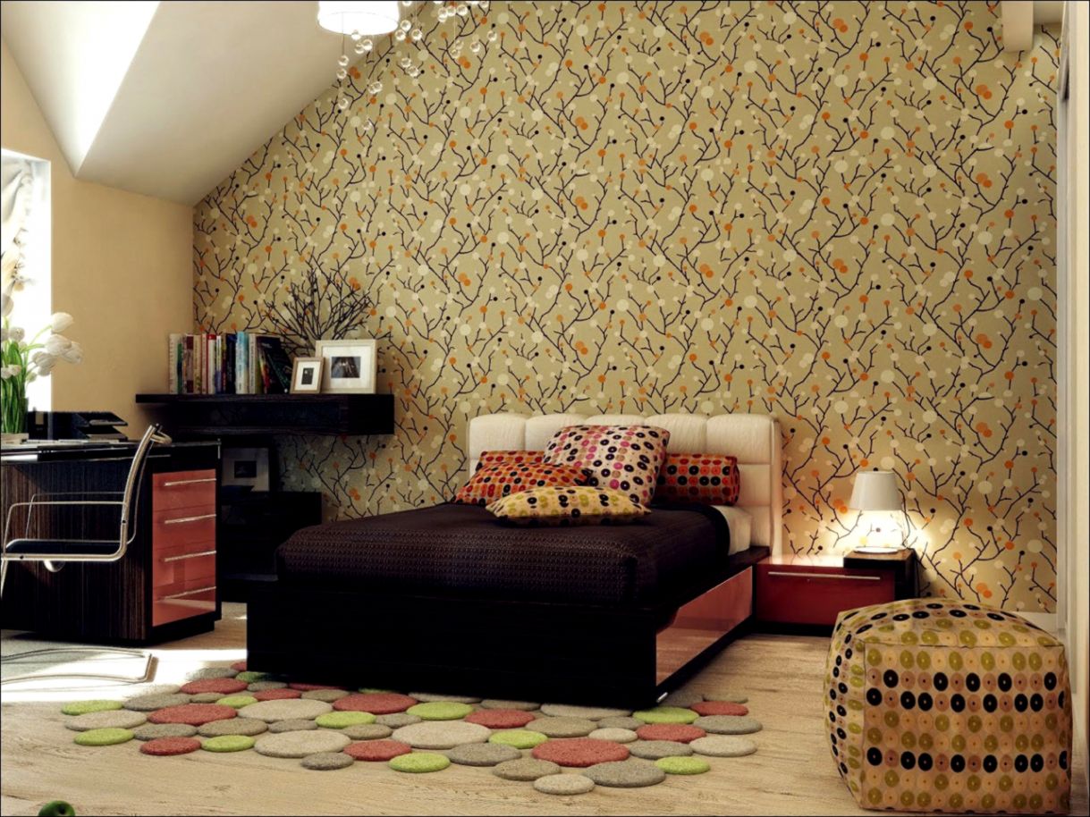 Modern Wallpaper Designs For Walls Stencils Wallpapers - Designs For Bedroom - HD Wallpaper 