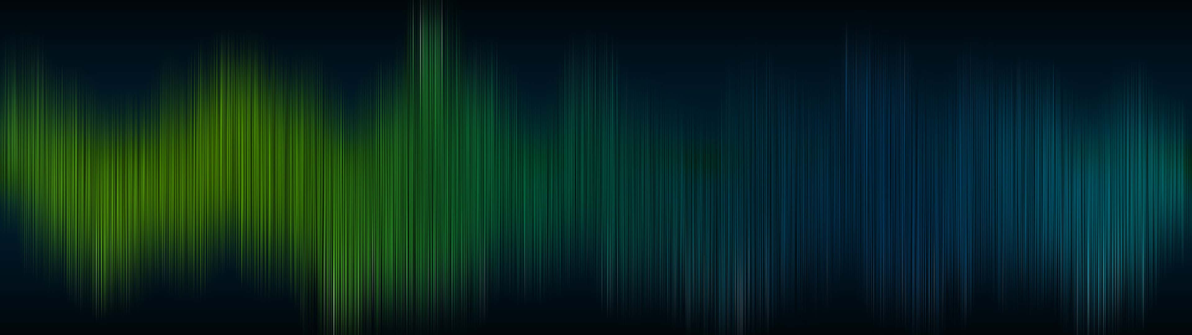 Line Pattern Green And Blue Dual Monitor Wallpaper - Black And Green - HD Wallpaper 