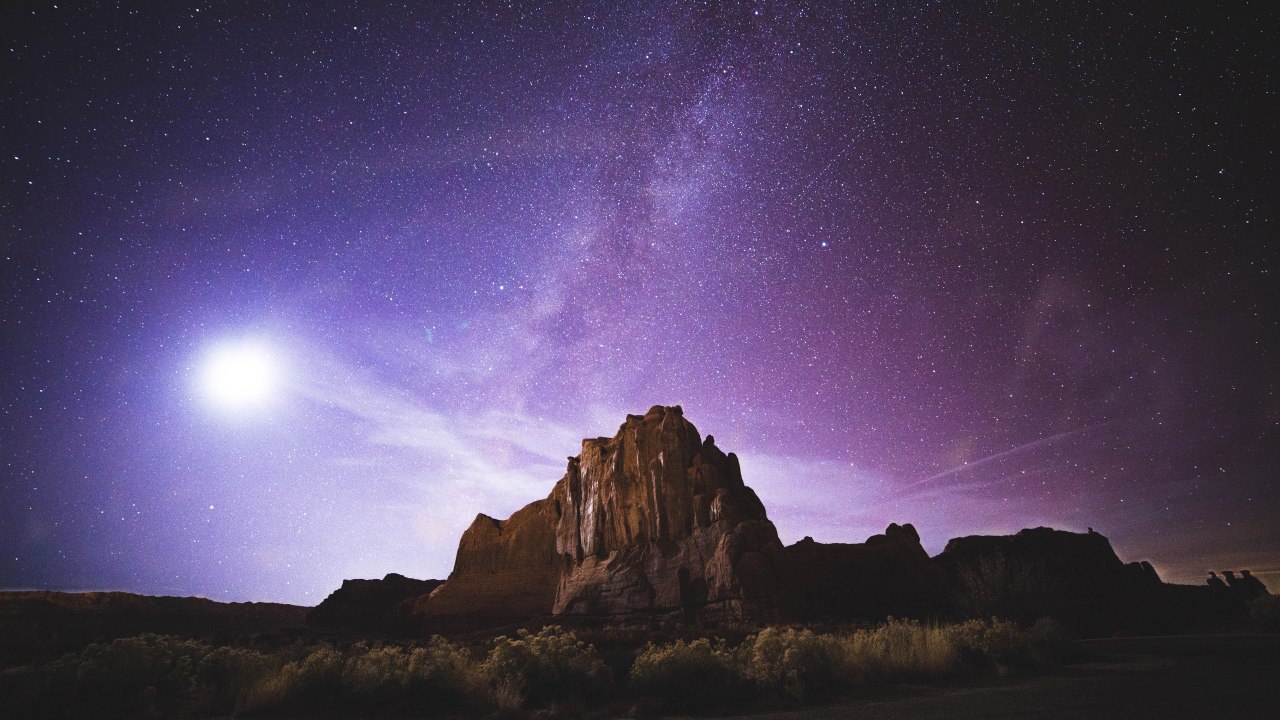 Wallpaper Download Hd - Utah Desert At Night - HD Wallpaper 