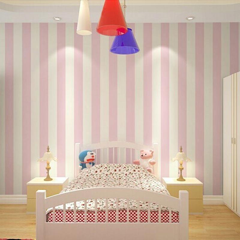 Pink And White Striped Wallpaper Room - 800x800 Wallpaper 
