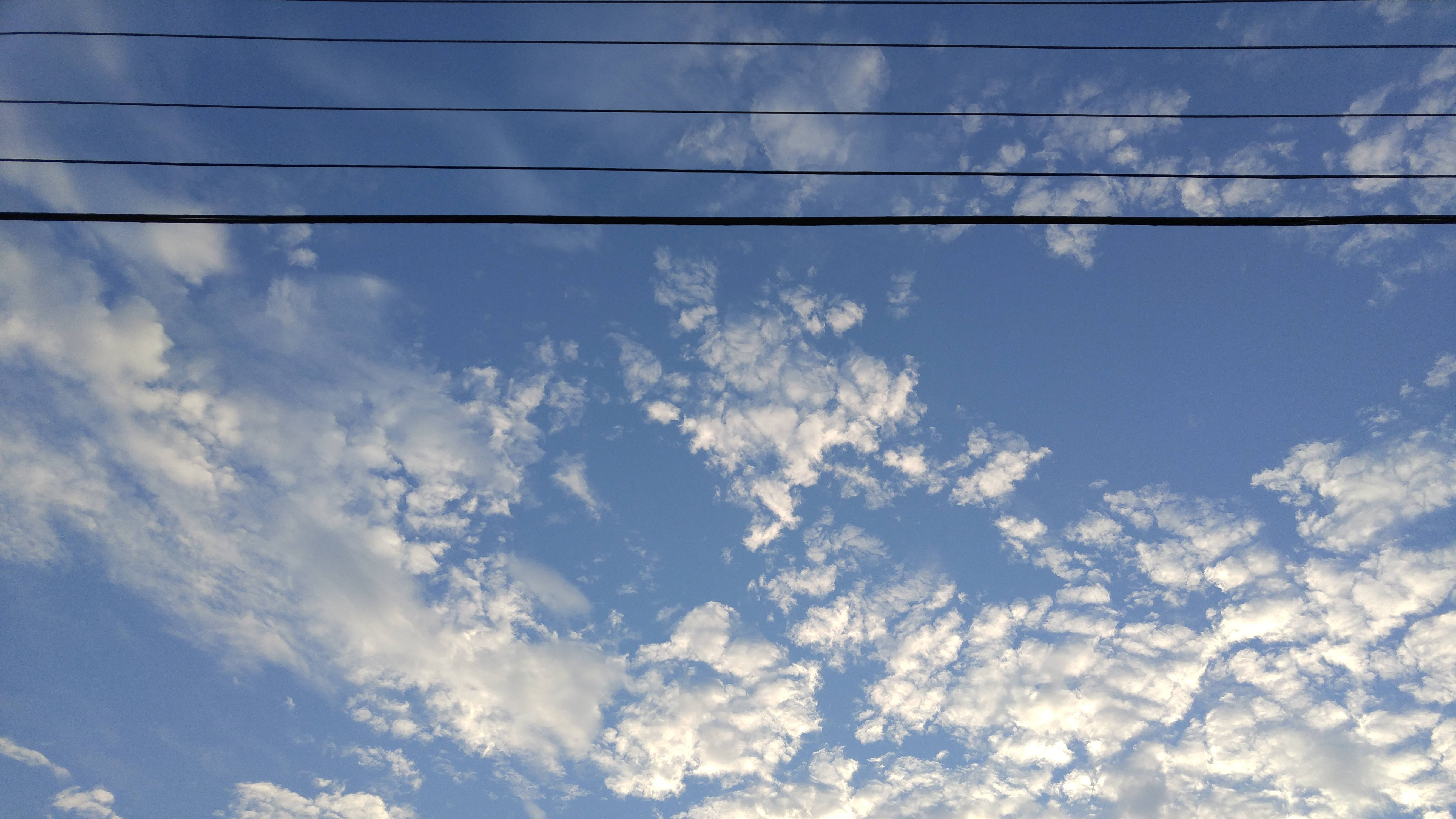 Thaught These Clouds Looked Cool Taken On Lg G4 Wallpaper - Overhead Power Line - HD Wallpaper 