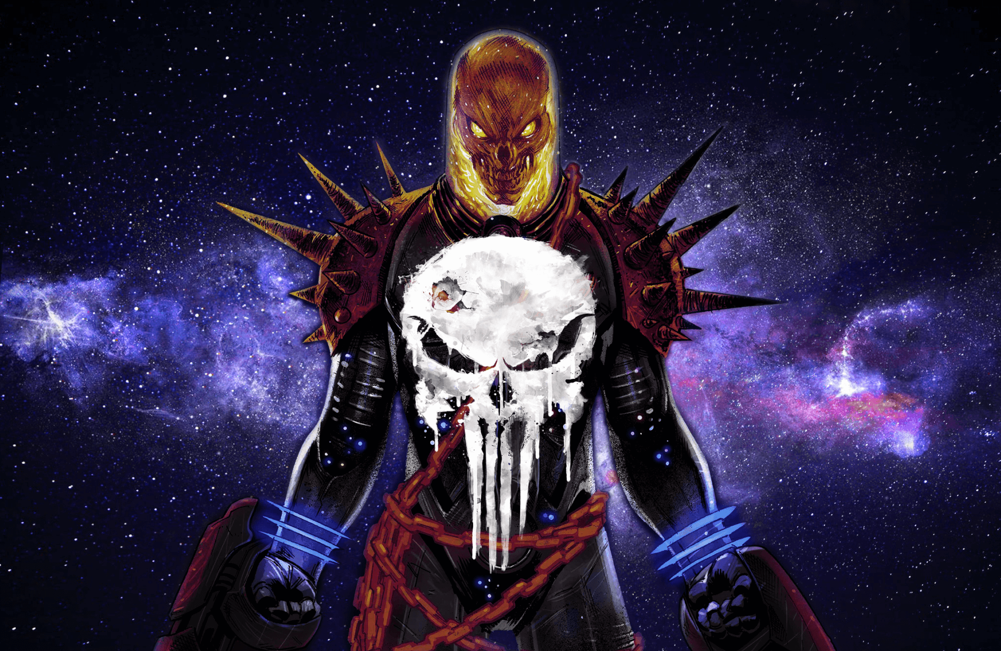 Frank Castle Ghost Rider Hq Wallpaper - Ghost Rider In The Sky Png - HD Wallpaper 