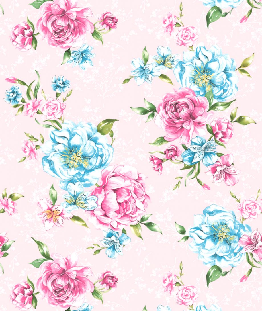 Holden Decor Josephine Pink Blue Wallpaper 98864 Feature - Flora Pink - HD Wallpaper 
