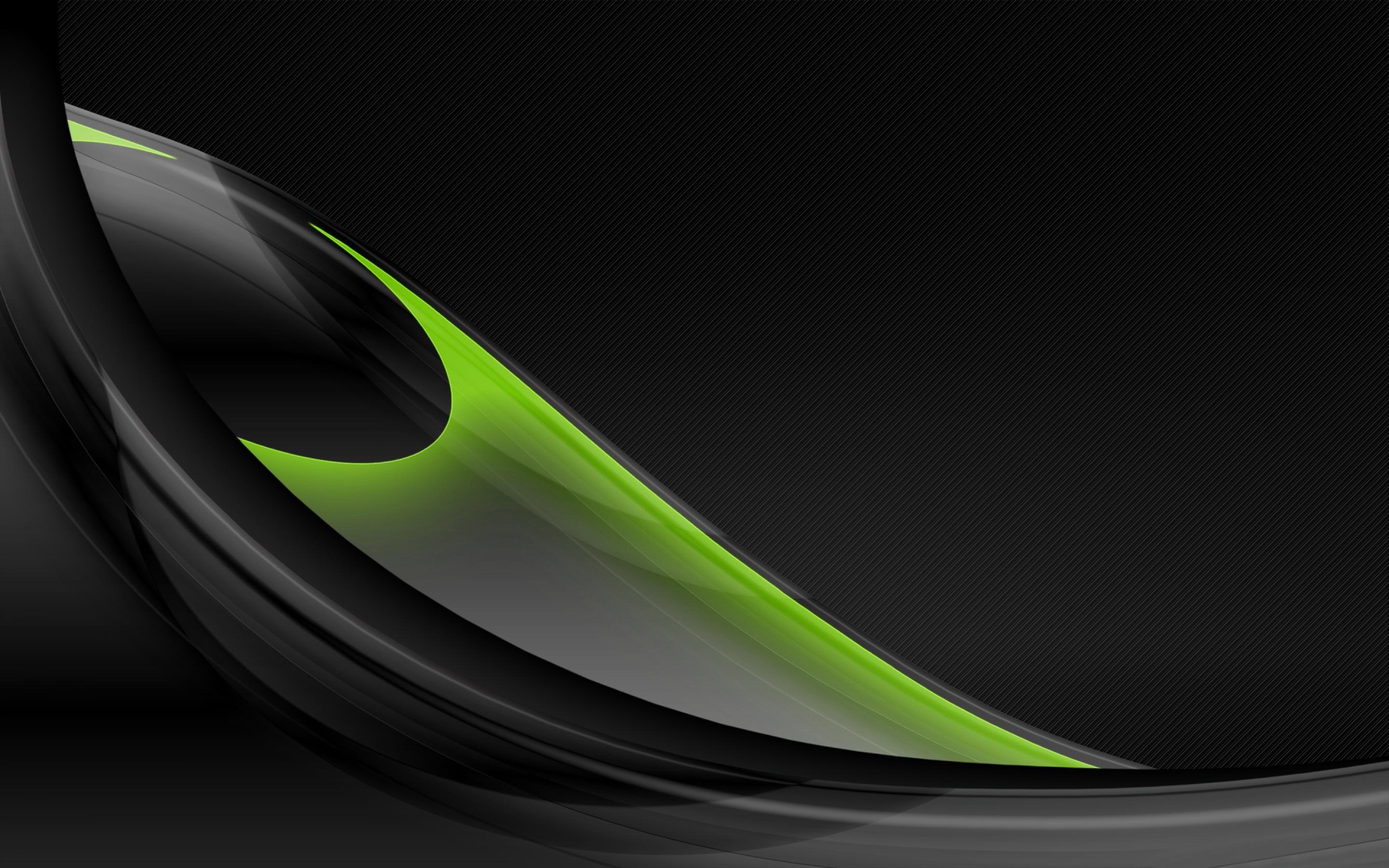 Awesome Green Backgrounds - Green And Black Abstract - HD Wallpaper 