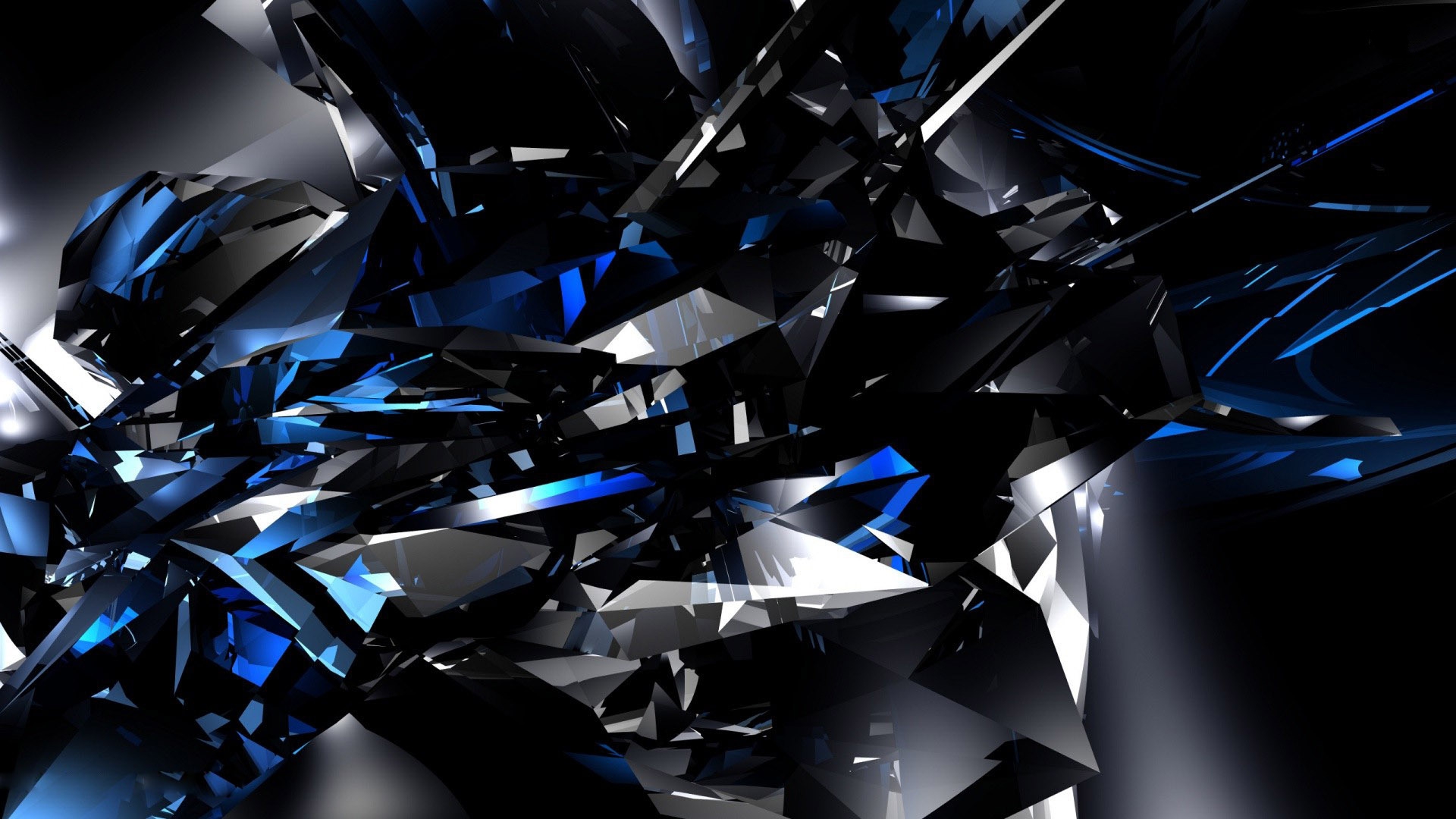photo Blue Shards Theme black shards 1920x1080 wallpaper
