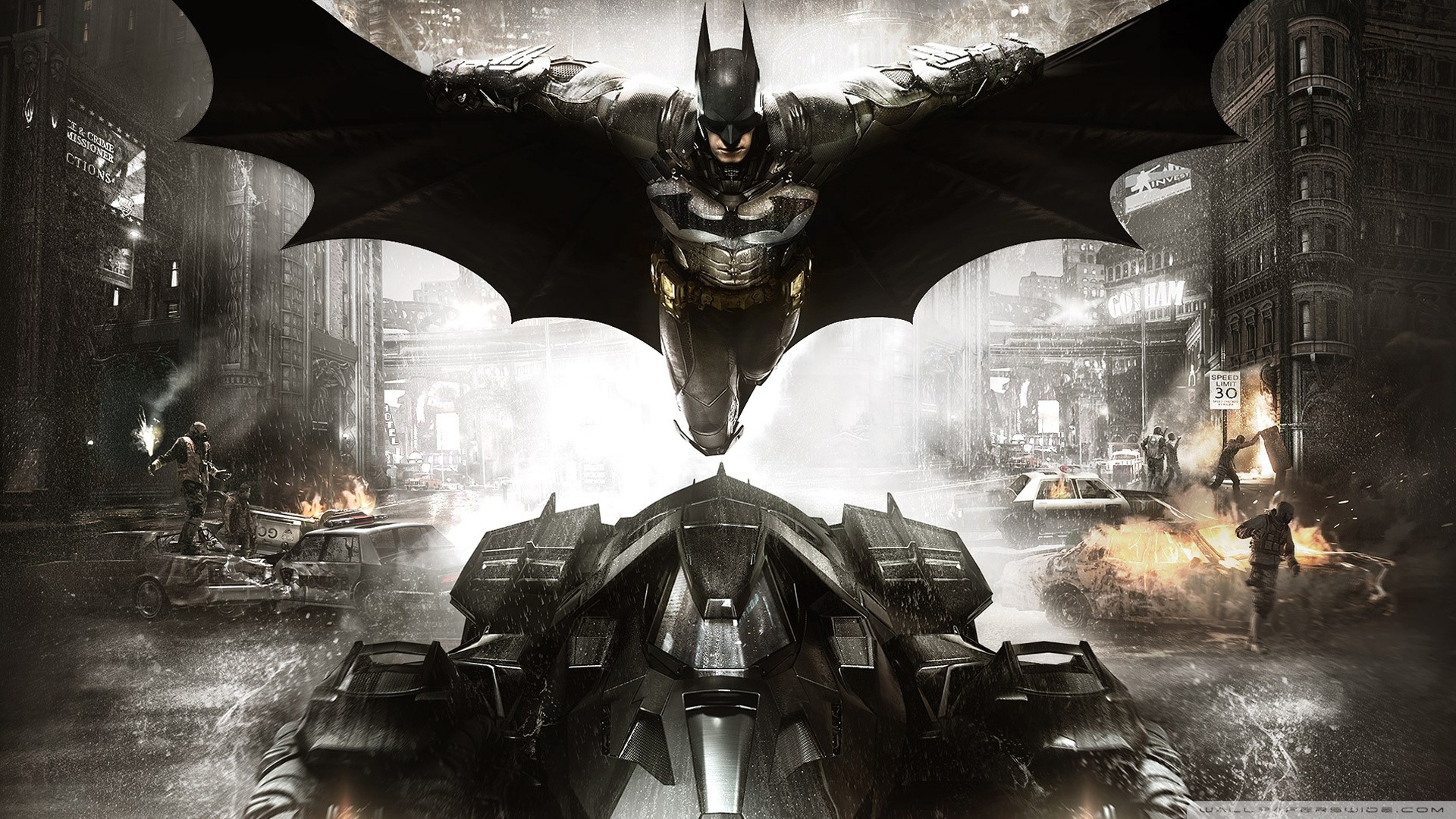 Batman Wallpaper Arkham Knight - HD Wallpaper 