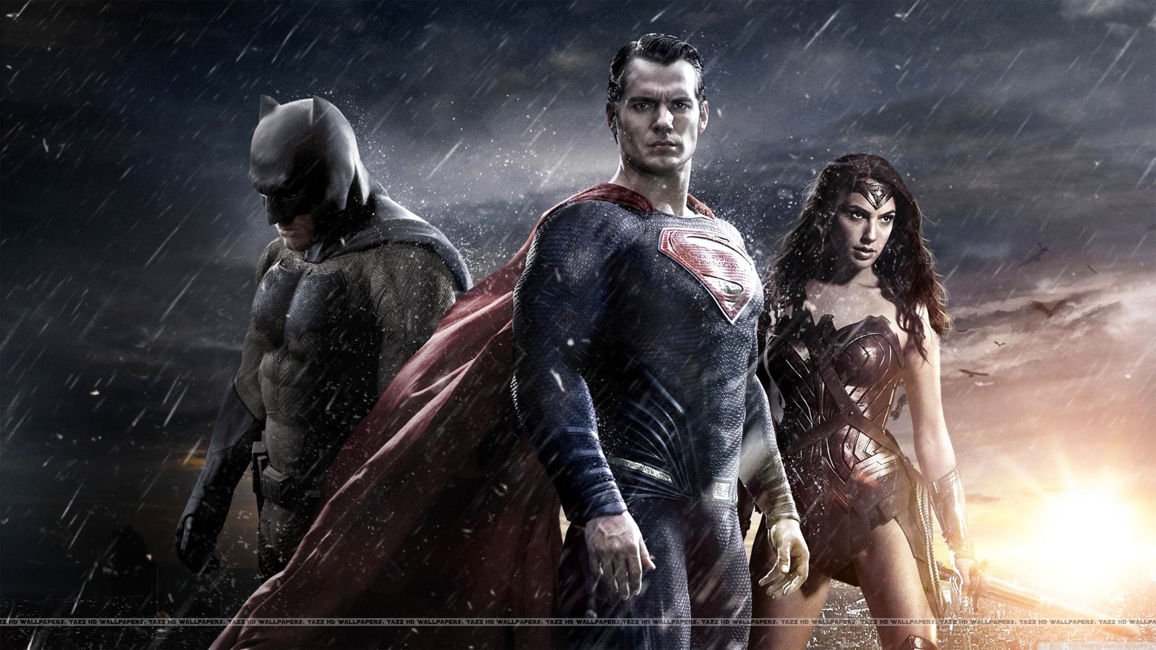 Batman Superman And Wonder Woman Movie - HD Wallpaper 