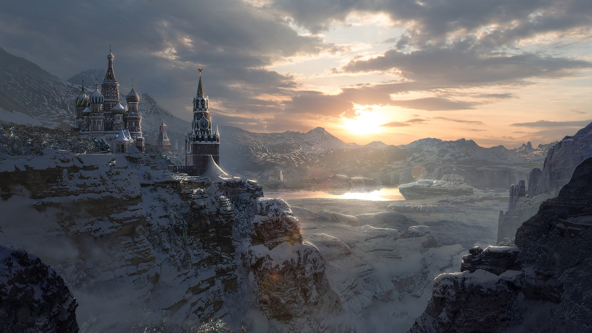 Russia In Winter - HD Wallpaper 