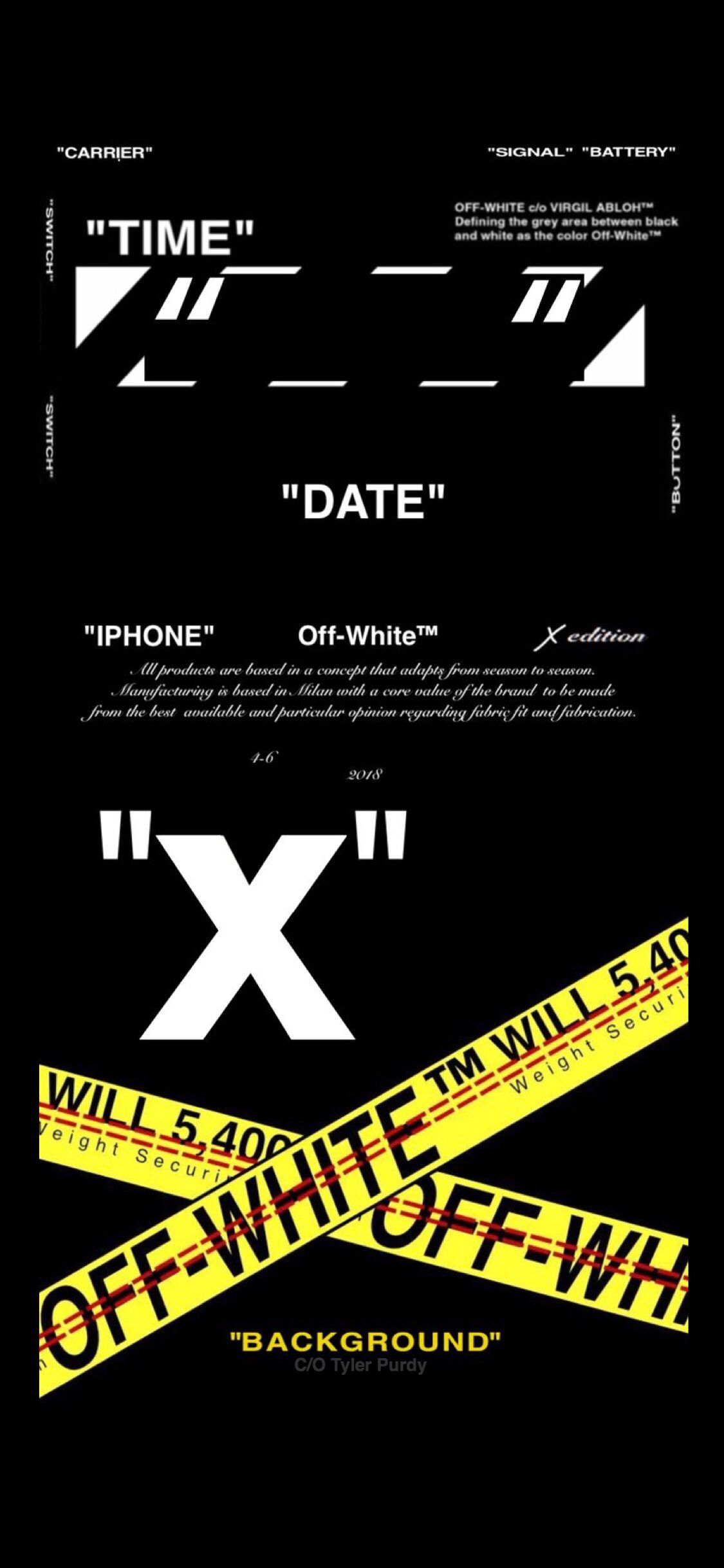 Off White Iphone X Background - HD Wallpaper 
