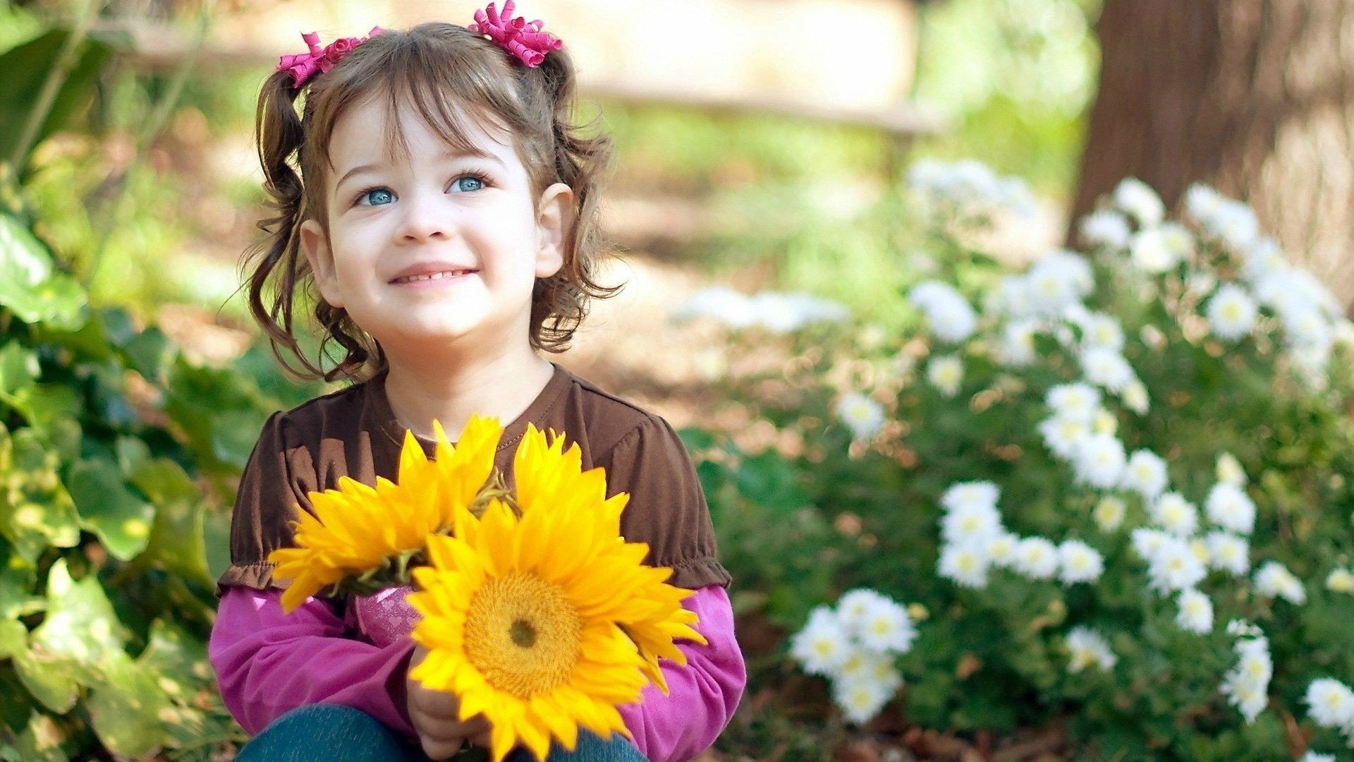 Happy Little Girl Smile Wallpaper - Cute Kids Hd - HD Wallpaper 