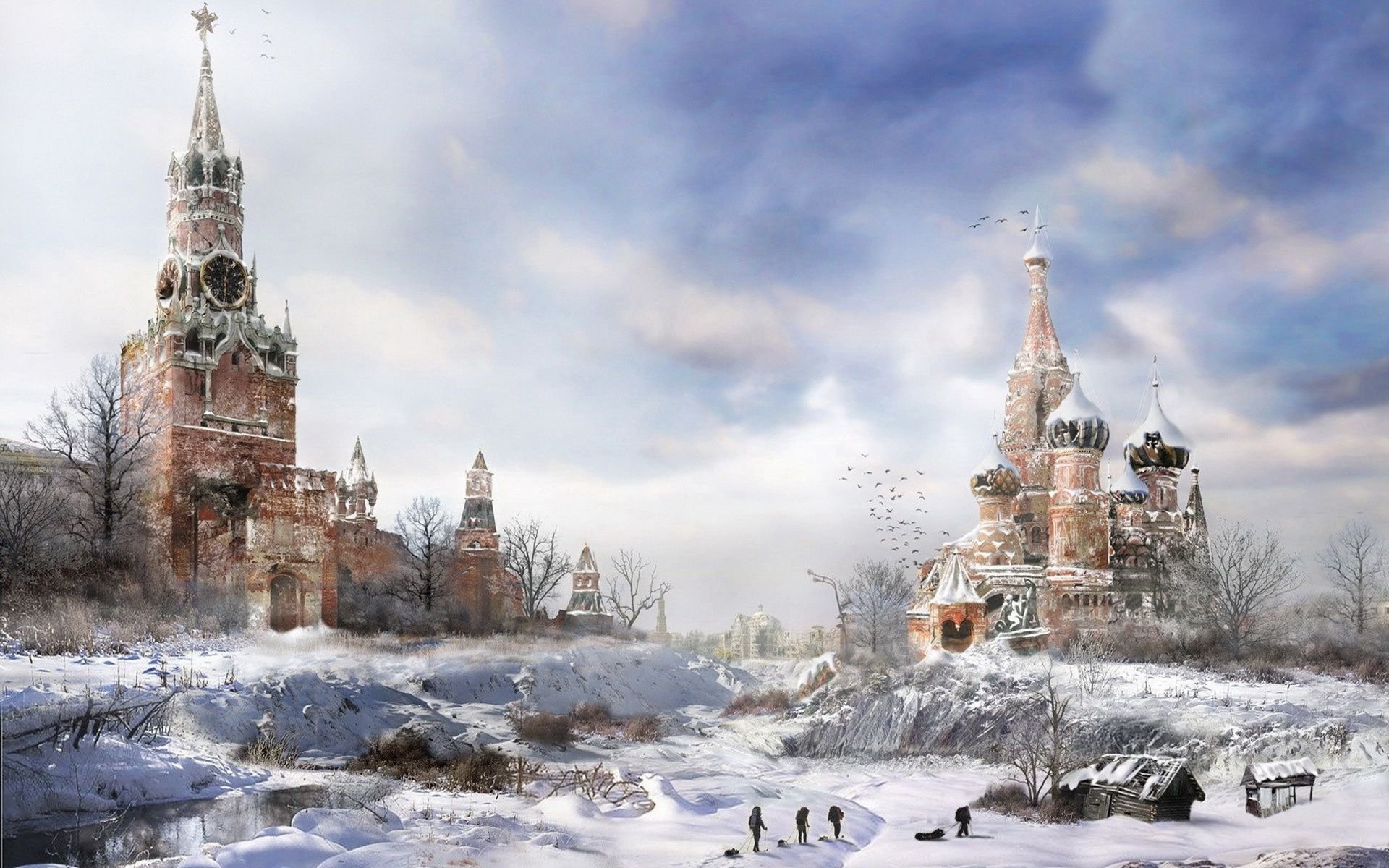 Moscow Winter - HD Wallpaper 