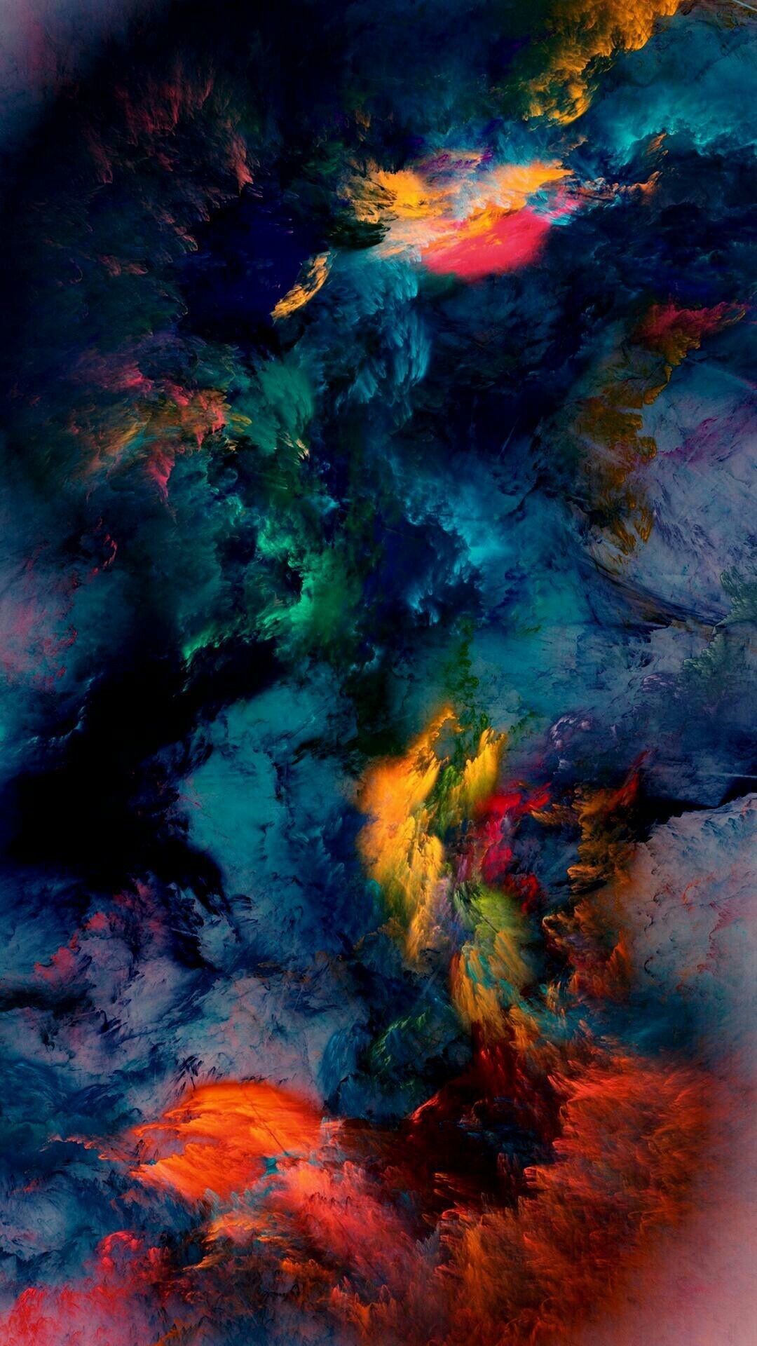 1080x1920, Ios 11 Wallpaper, Indie Art, Hipster, Free, - Dark Watercolor Wallpaper Phone - HD Wallpaper 