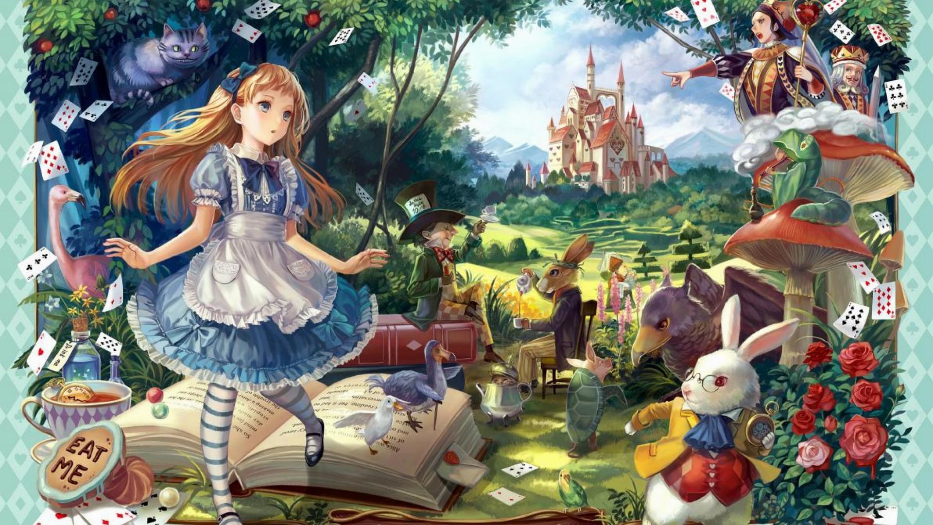 Wiki Full Hd Alice In Wonderland Wallpaper Data Src Alice In Wonderland Laptop 1920x1080 Wallpaper Teahub Io