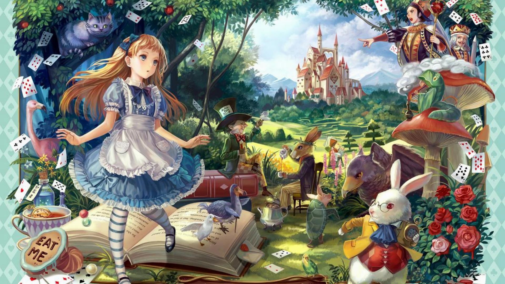 Wiki Full Hd Alice In Wonderland Wallpaper 
 Data Src - Alice In Wonderland Laptop - HD Wallpaper 