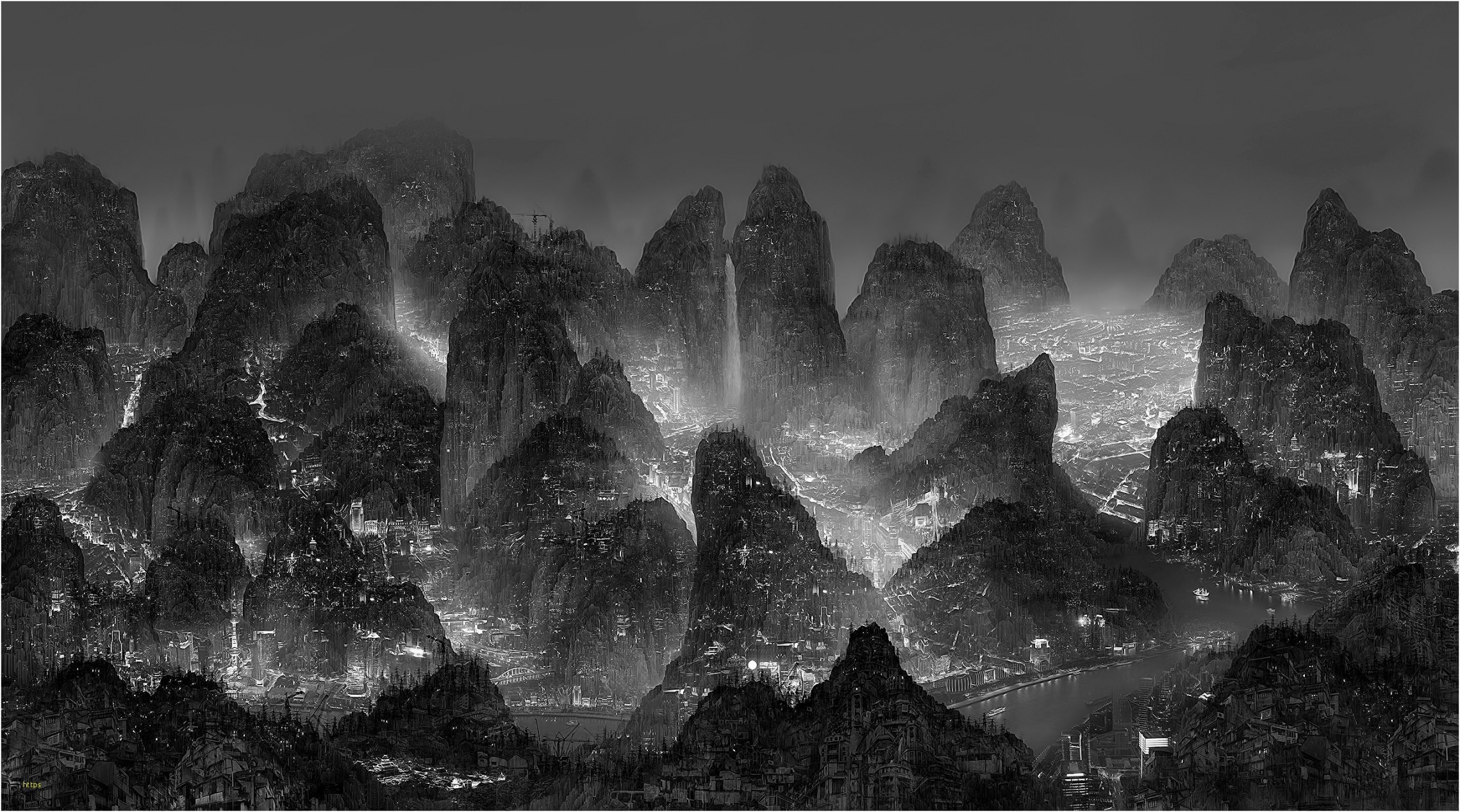 Yang Yongliang - HD Wallpaper 