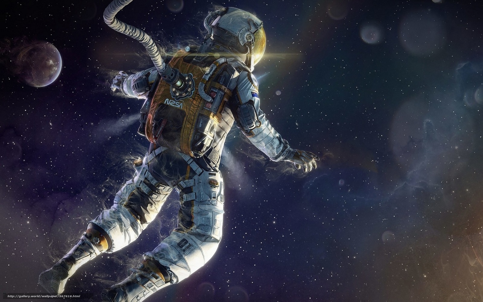 Download Wallpaper Astronaut, Space, Universe, Star - Imagenes De Astronautas Anime - HD Wallpaper 