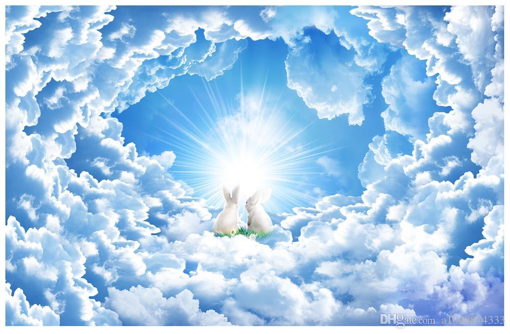 Blue Beautiful Clouds - HD Wallpaper 