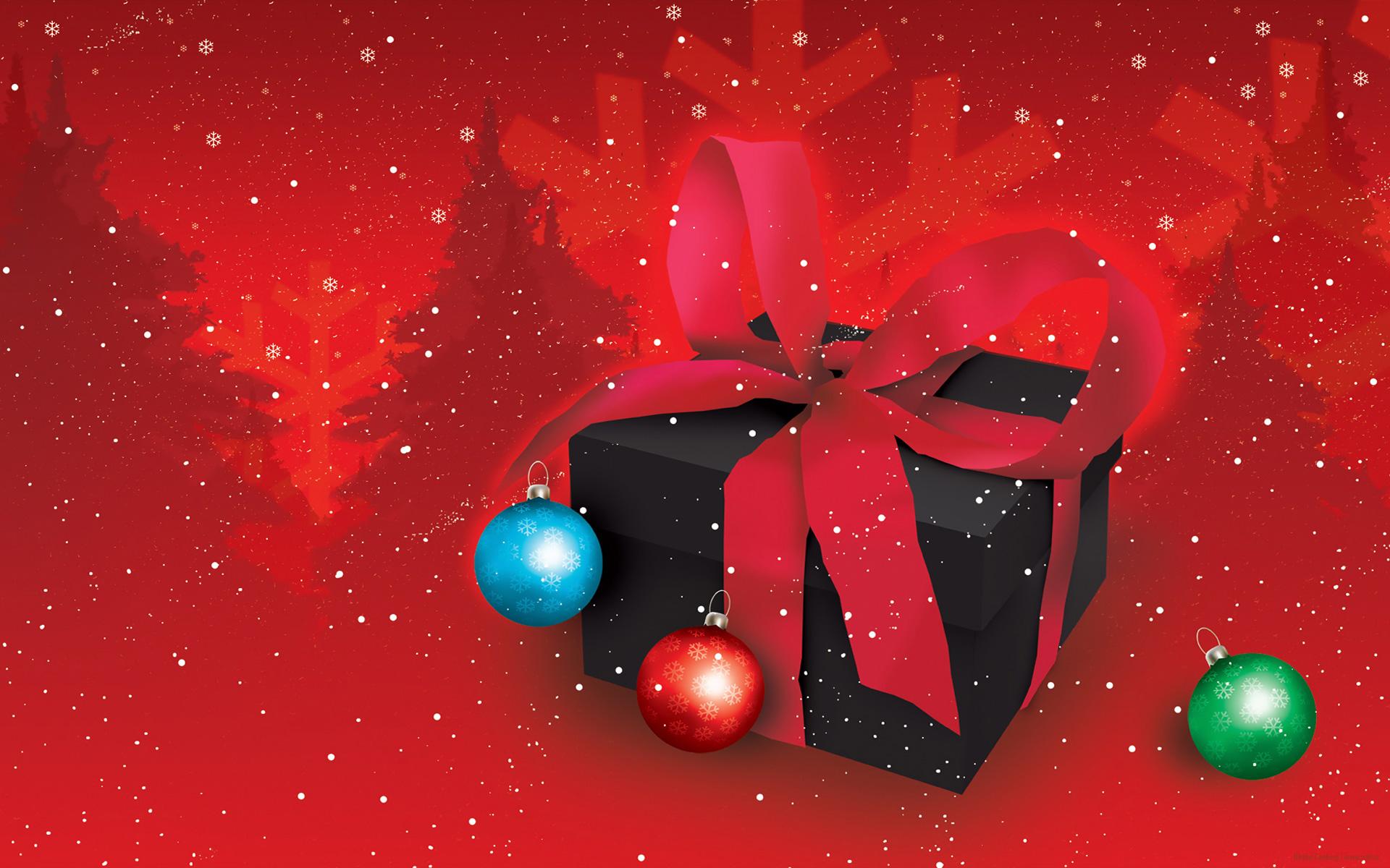 Black Red Background Christmas - HD Wallpaper 