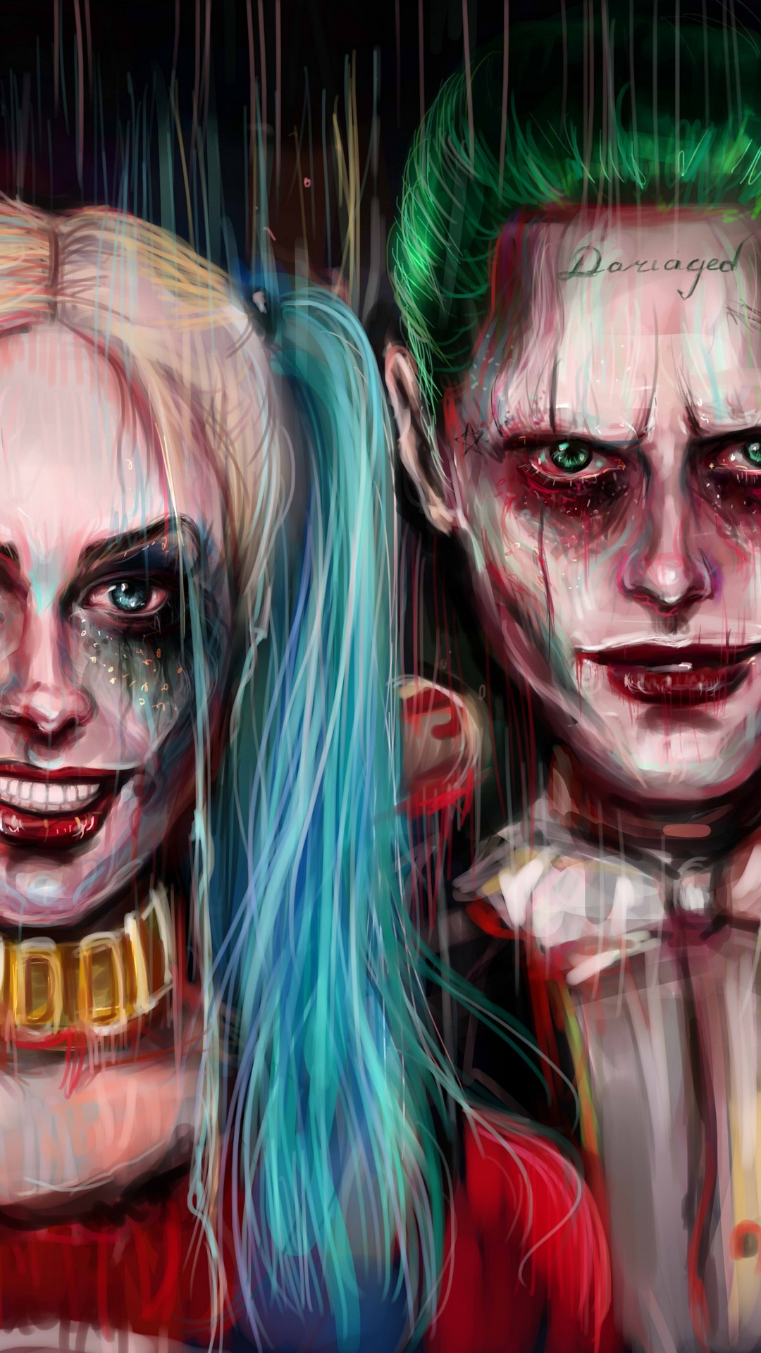 Harley Quinn And Joker Iphone Wallpaper With Image - Lock Screen Harley  Quinn - 1080x1920 Wallpaper 