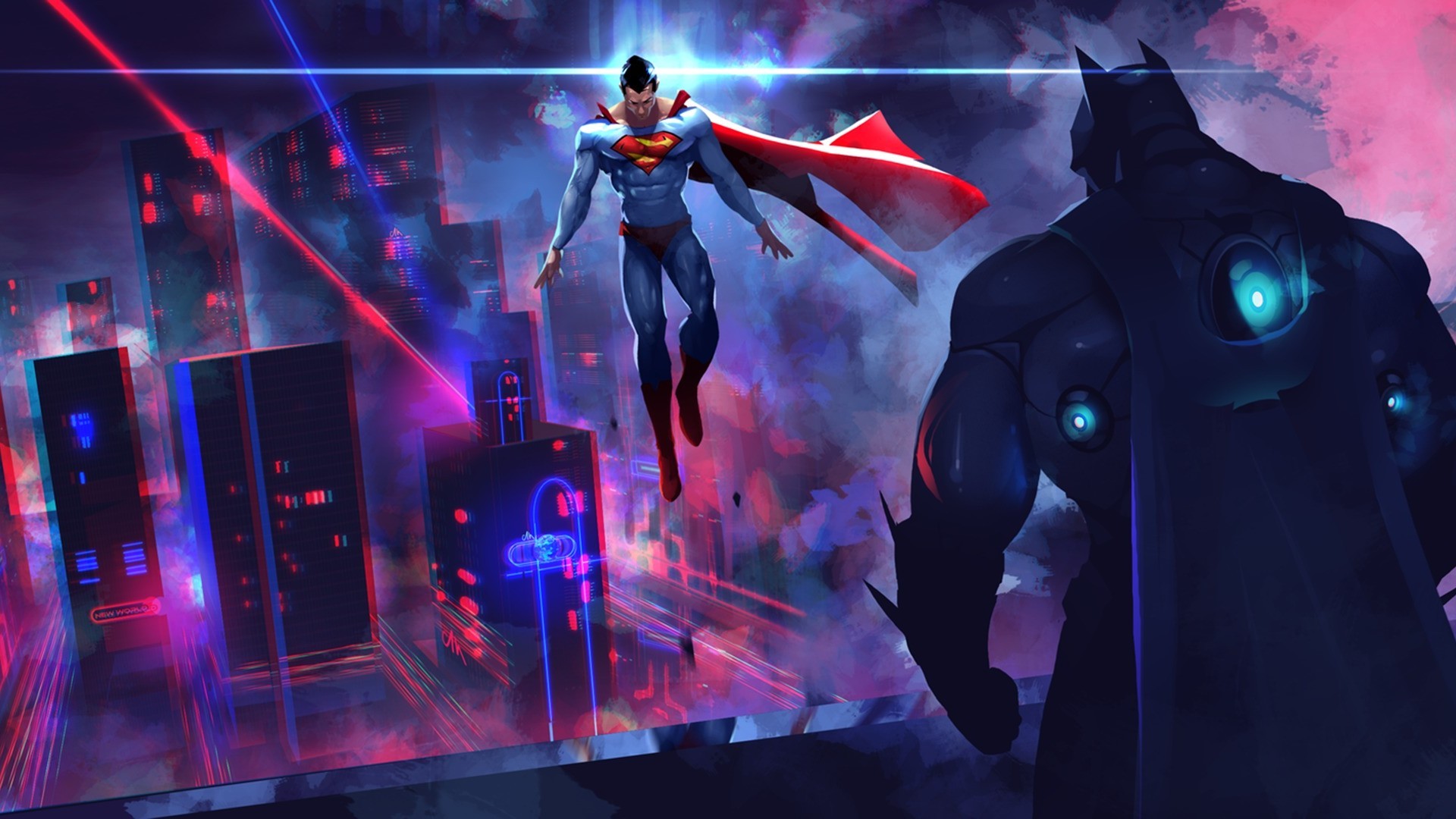 Batman Vs Superman Art - HD Wallpaper 