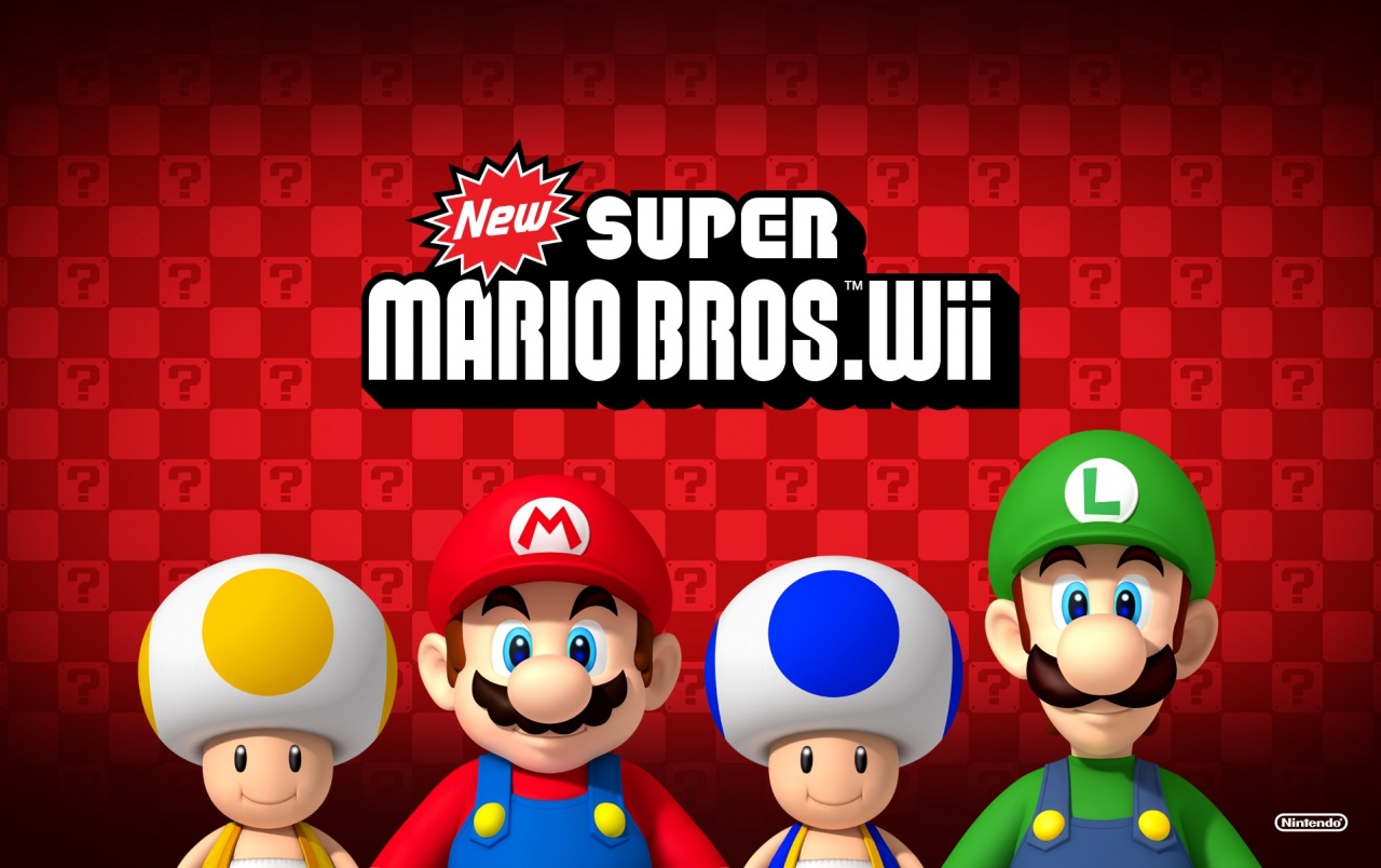 New Super Mario Bros - New Super Mario Bros Wii - HD Wallpaper 