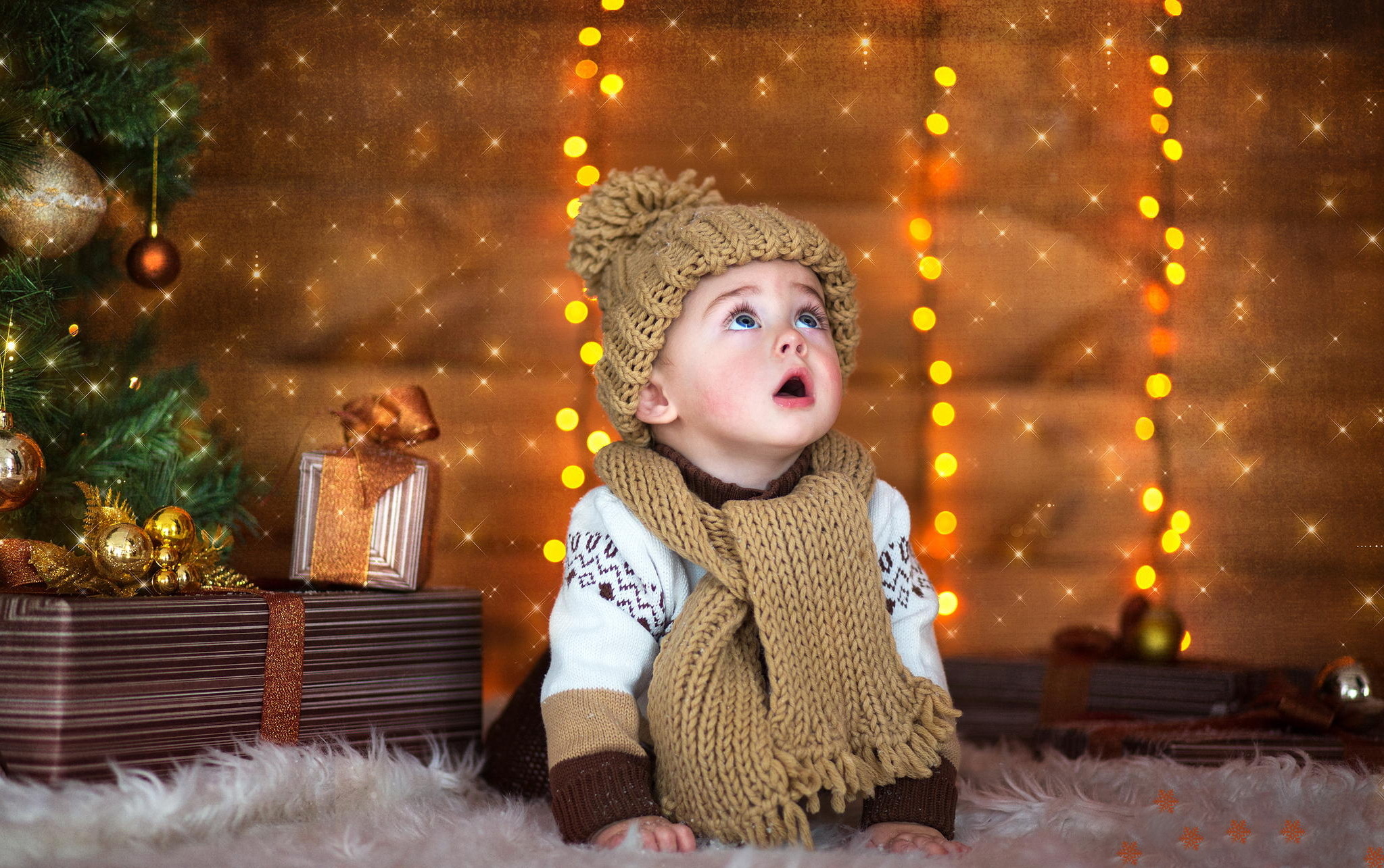 Baby Christmas - HD Wallpaper 