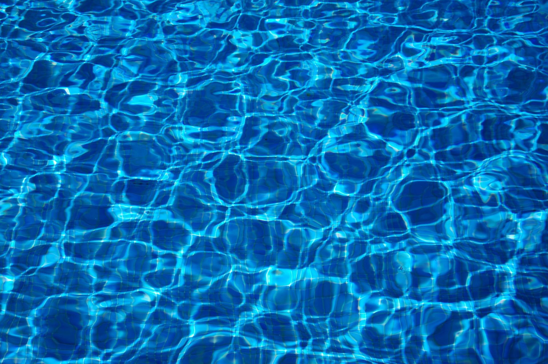 Water, Line, Texture - Pool Blue Water - HD Wallpaper 