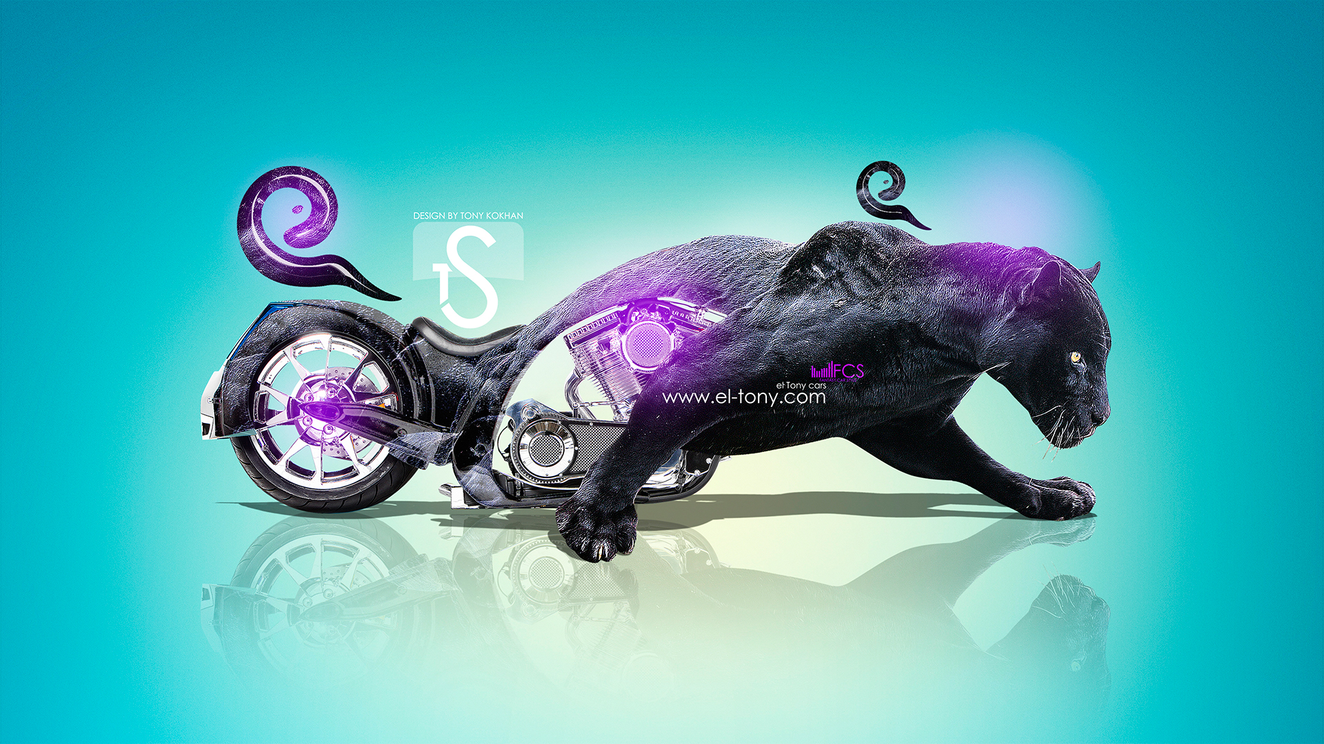 Moto Chopper Fantasy Panther Violet Neon 2013 Hd Wallpapers - El Tony - 1920x1080 Wallpaper Moto Chopper Fantasy Panther Violet Neon 2013 Hd Wallpapers - El Tony - 1920x1080 Wallpaper