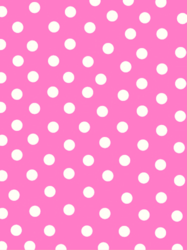 Background, Girly, And Iphone Image - Iphone Pink Polka Dot - HD Wallpaper 