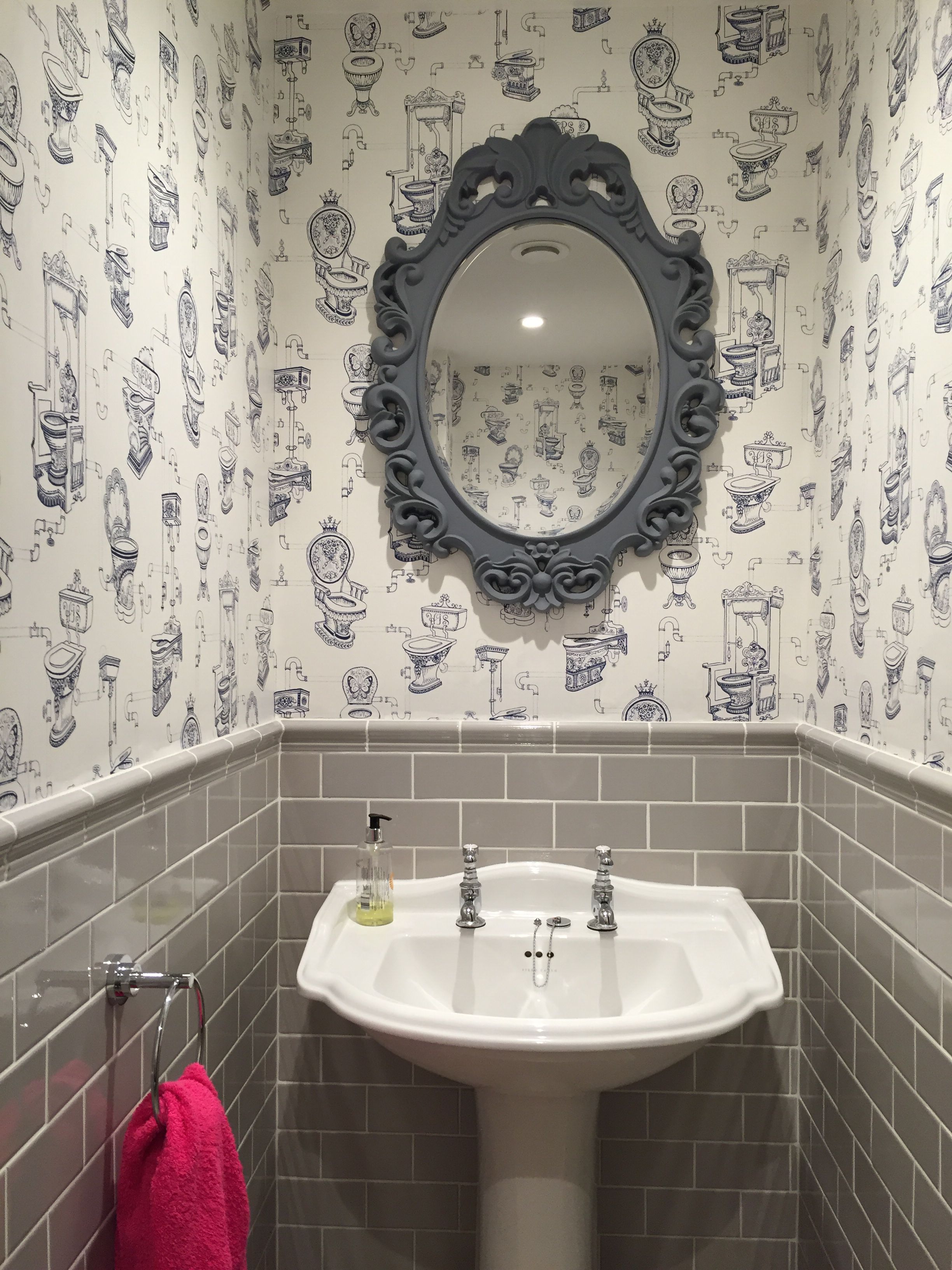Downstairs Toilet Wallpaper Ideas - HD Wallpaper 