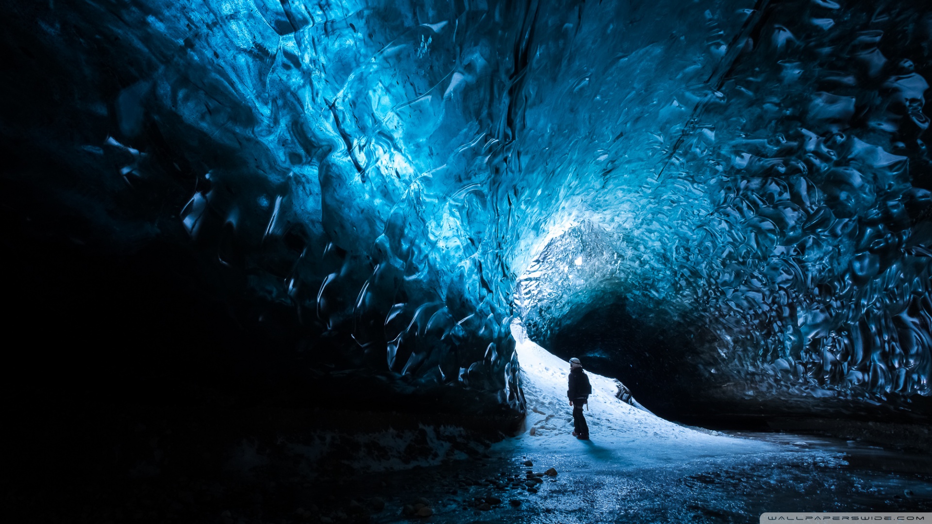 Ice Cave Wallpaper 4k - HD Wallpaper 