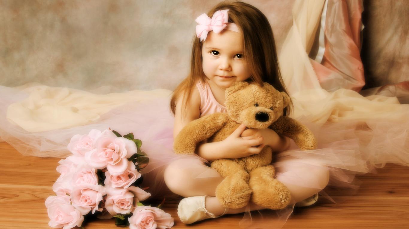 Cute Baby Live Wallpaper Android Apps On Google Play - Teddy Bear And Baby - HD Wallpaper 