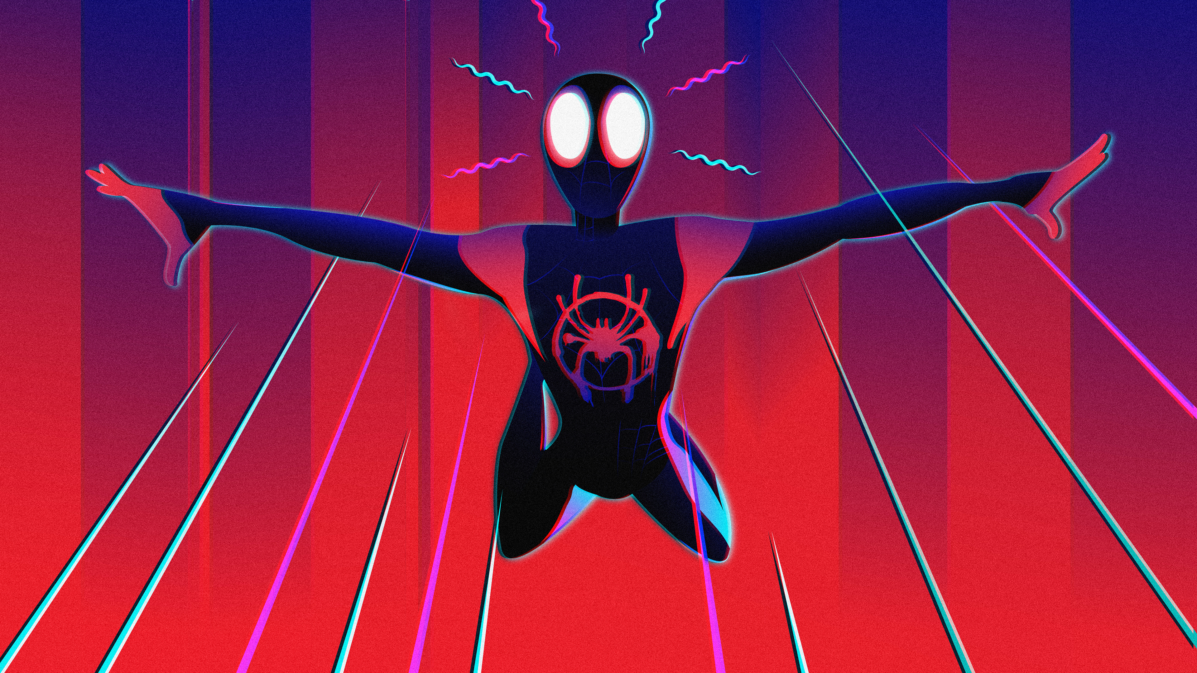 Spider Man Into The Spider Verse Art - HD Wallpaper 