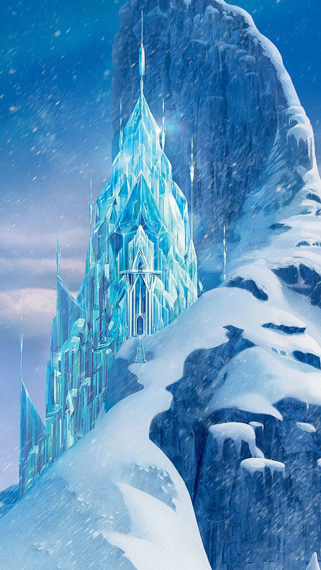Ice Mountains Iphone Wallpaper - Disney Frozen Castle - HD Wallpaper 