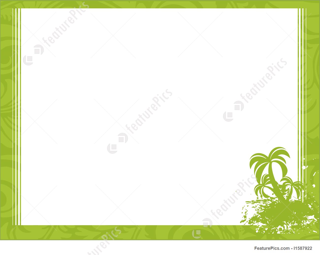 Palm Tree In Corner, Frame Wallpaper Royalty-free Stock - Frame - HD Wallpaper 