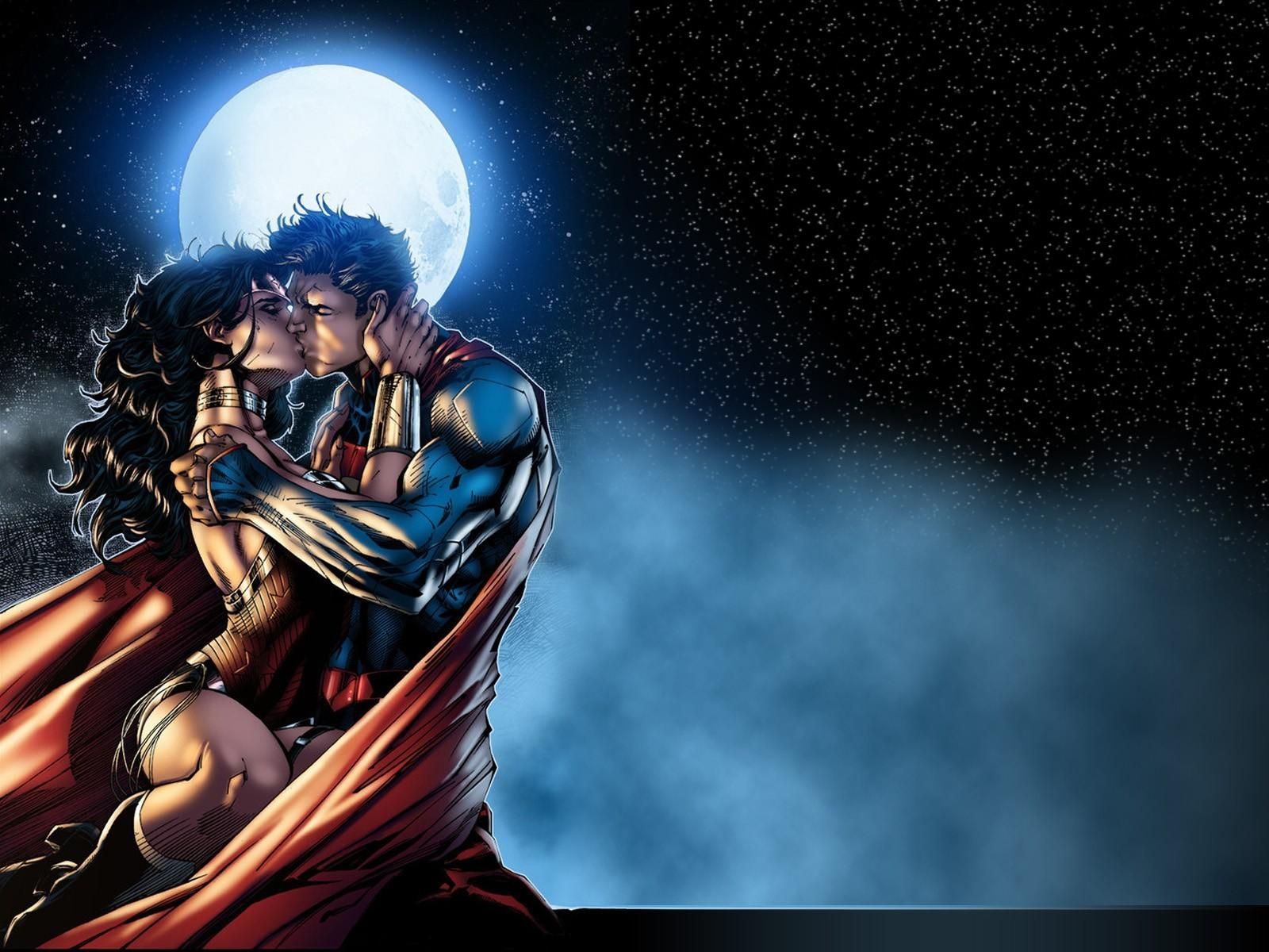 Superman And Wonder Woman Wallpaper Hd - HD Wallpaper 